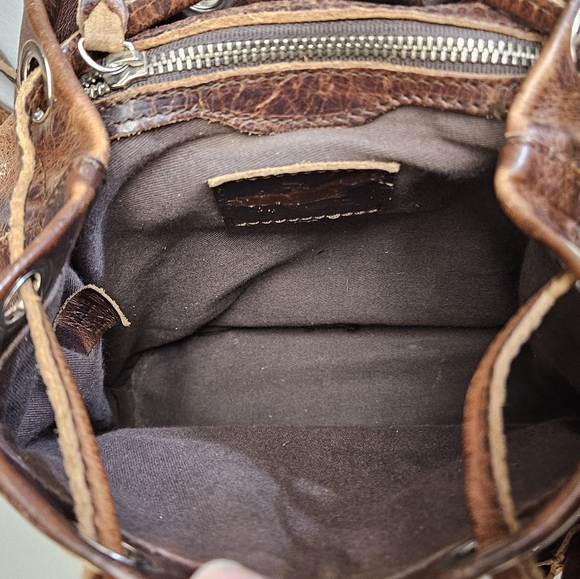 Freebird by Steven Brett Mini Backpack in Cognac Brown - Picture 6 of 11